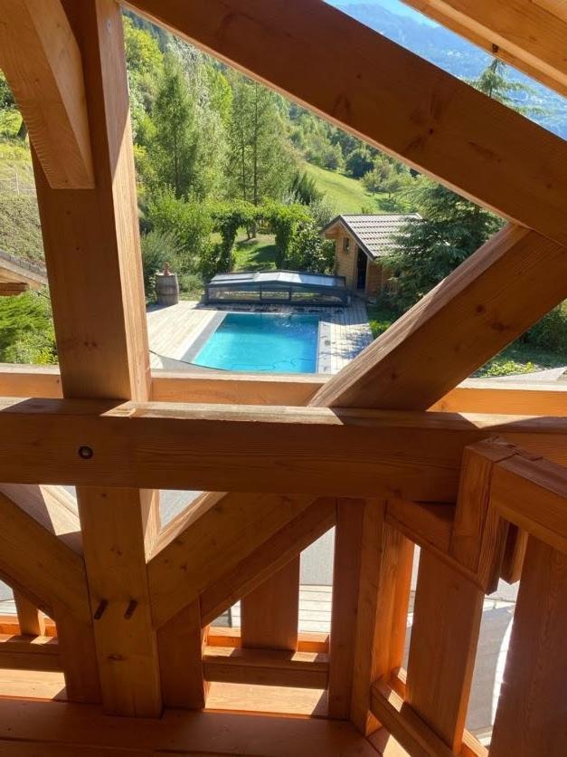 Chalet Savoyard D'Exception Avec Piscine Chauffee Villa Bourg-Saint-Maurice Exterior foto